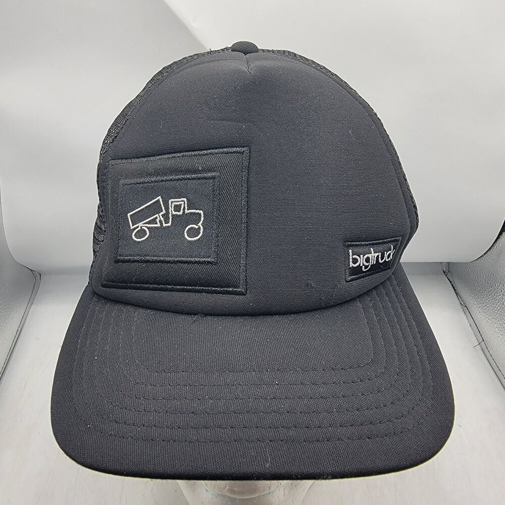 Big Truck Brand Black Trucker Mesh Hat Cap Casual Outdoors Comfort Adjustable